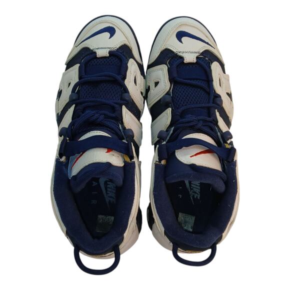 Nike Air More Uptempo Olympic GS Boys Blue & White Sneakers - Size 7Y - Picture 4 of 5